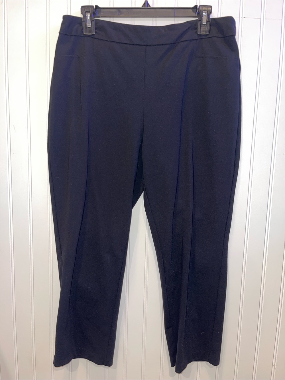 Wonderly Black Ponte Straight-Leg Trousers